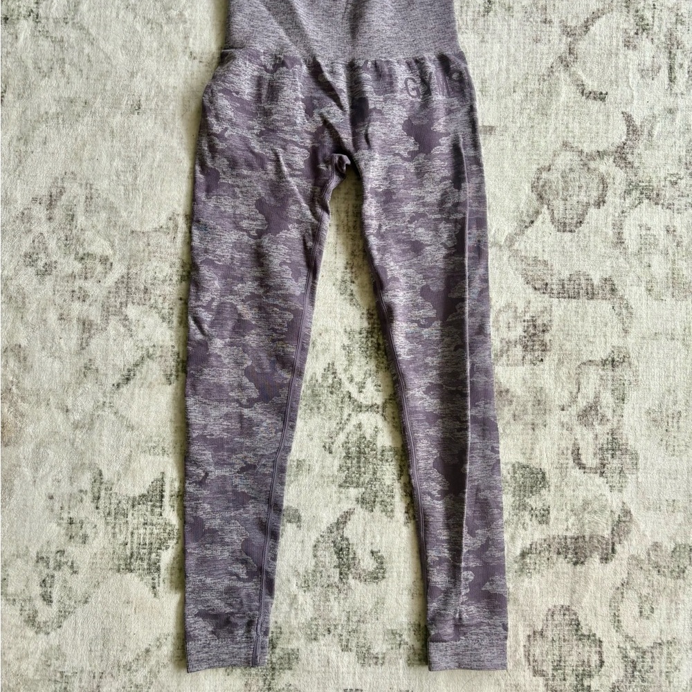 Gymshark Purple Camo Adapt Leggings